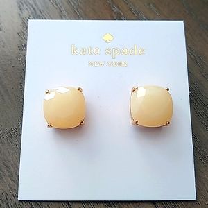 NEW Kate Spade Small Stud Earrings in Cream